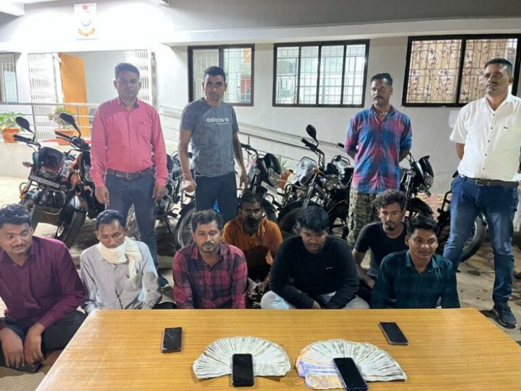 फिंगेश्वर पुलिस की बड़ी कार्यवाही 07 जुआरियों से 04 नग मोबाईल कीमती 20,000 रूपये के साथ किया गिरफ्तार